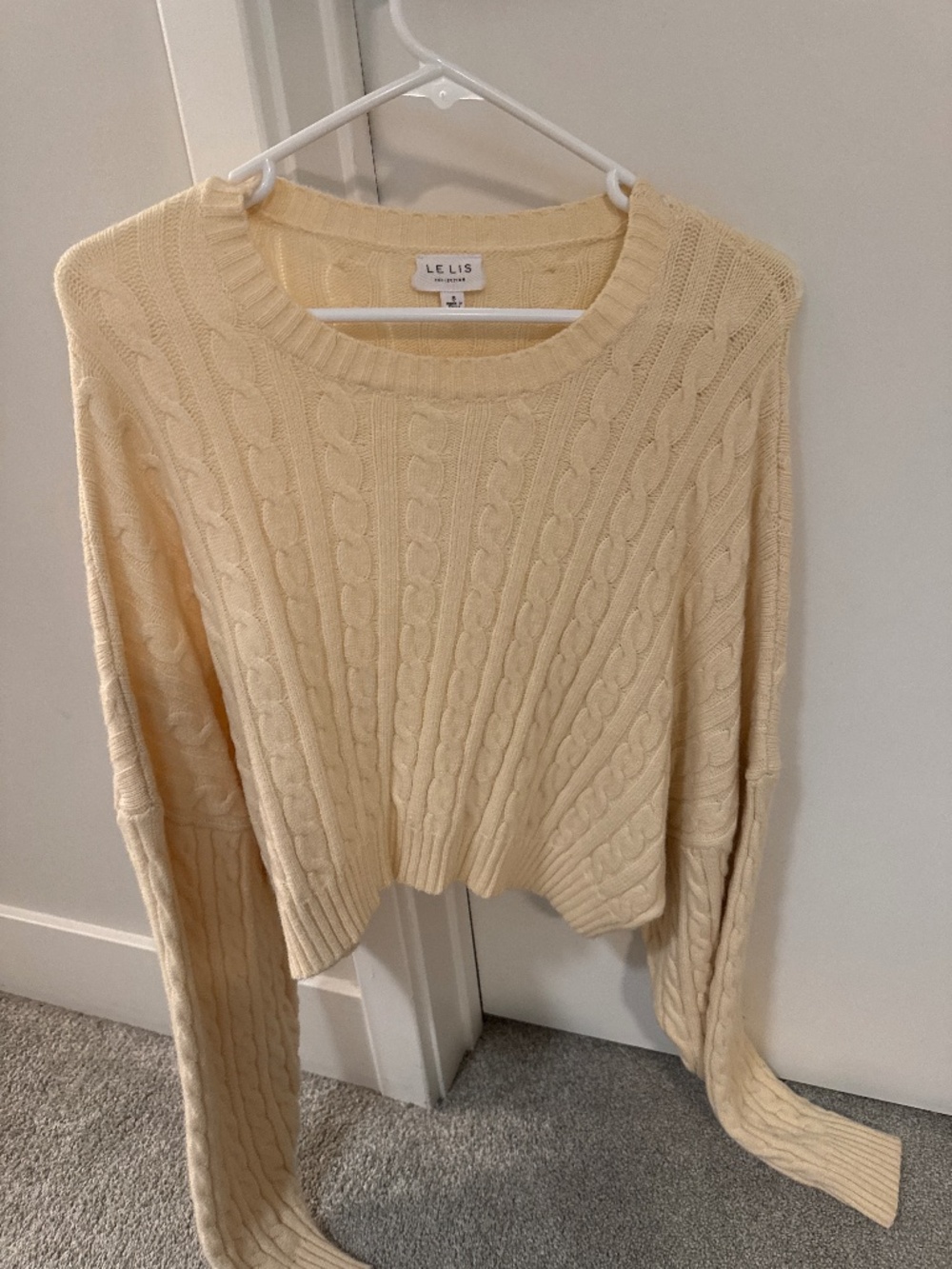 Cream cropped sweater